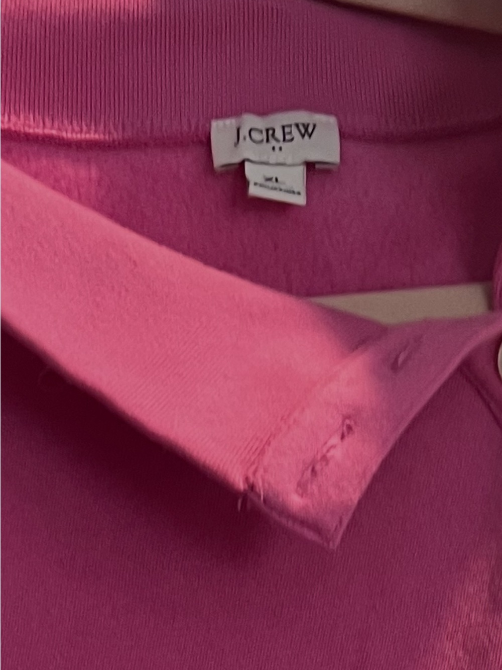 J. Crew Pink Asymmetric Button Turtleneck Sweater - Picture 2 of 6